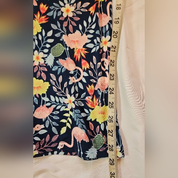 Secret Treasures Womens Blue Floral And Flamingo Pajama Pants Size Medium - Picture 10 of 12